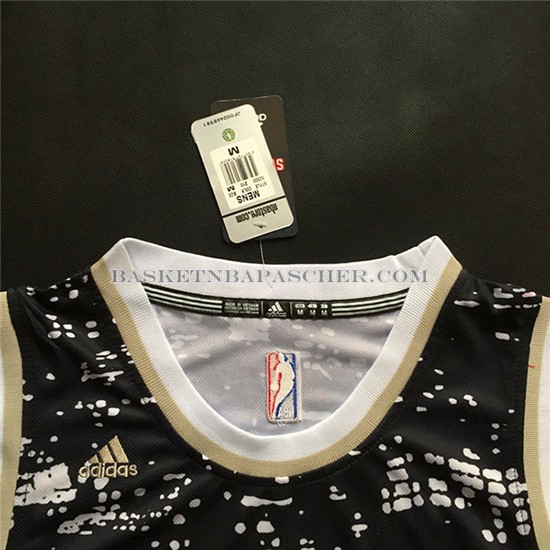 Maillot Lumieres de la ville Golden State Warriors Curry Noir